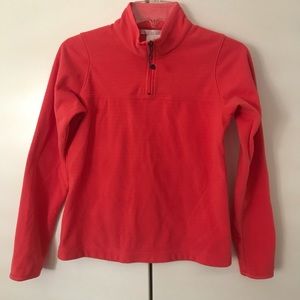 Nike Fleece Quarter Zip in Coral